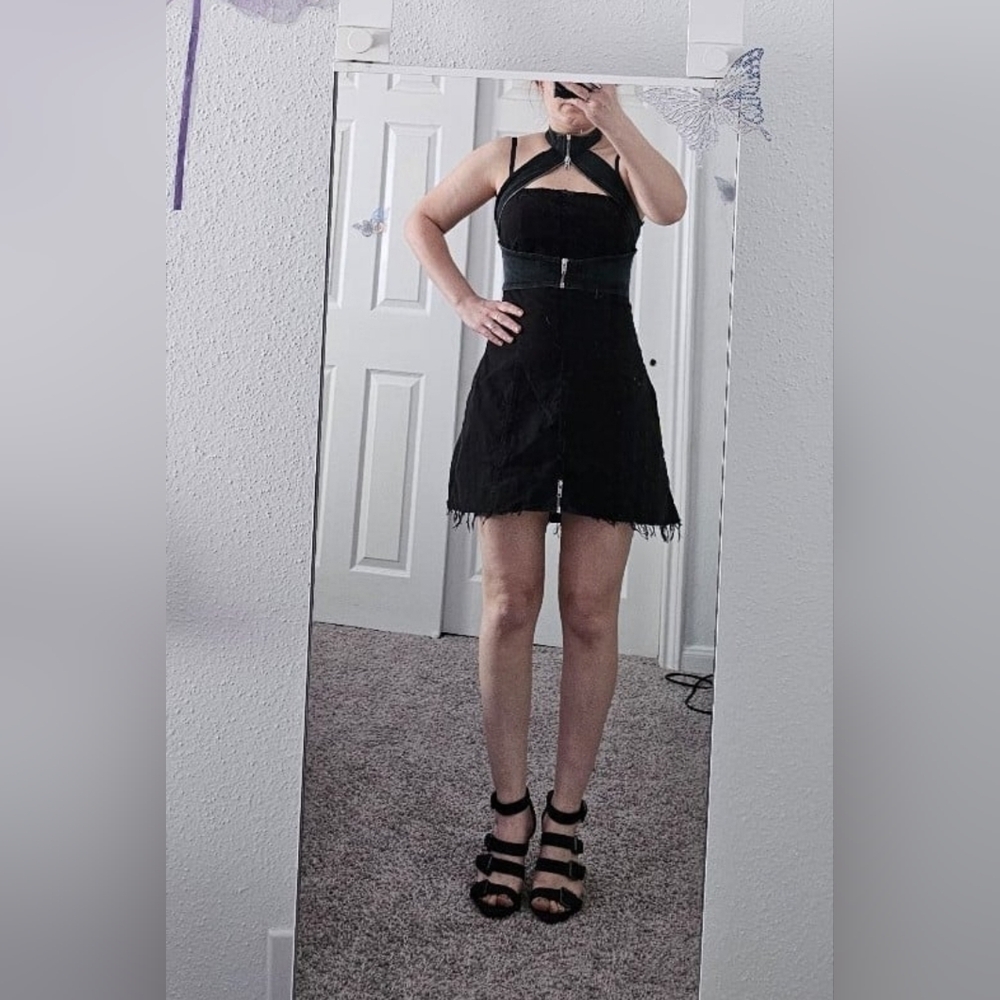 I AM GIA  Dress Size M halter dress with zippers